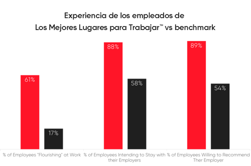 Experiencias vs benchamark